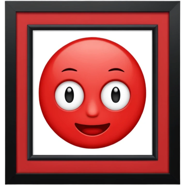 just the text "alô!" with a red frame emoji