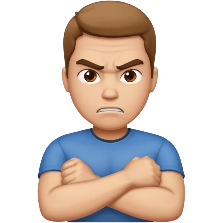 mad crossing arms emoji