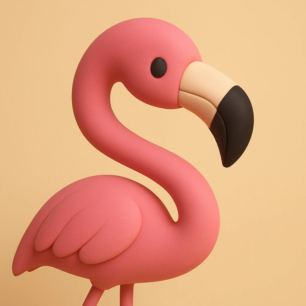 flamingo emoji