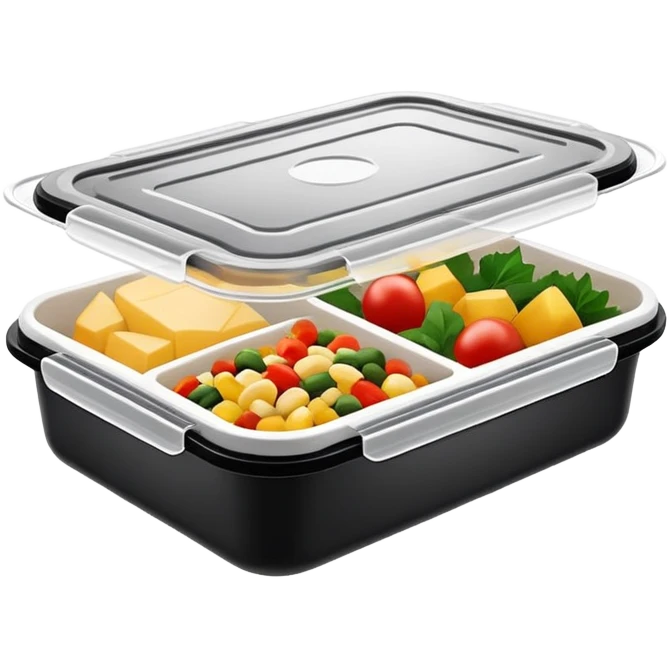 meal prep container black emoji