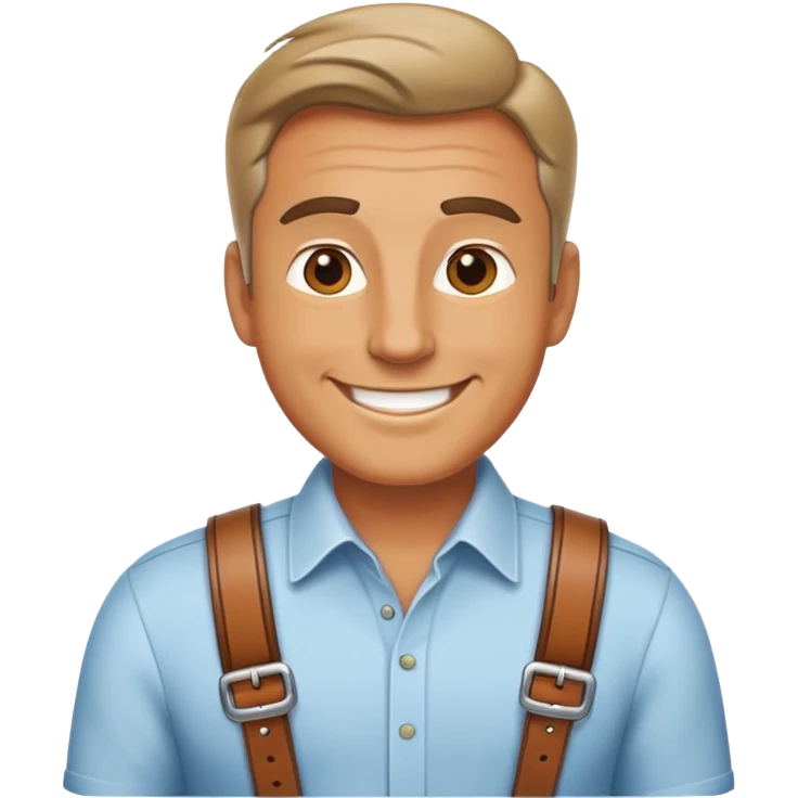 Dad whit a belt  emoji