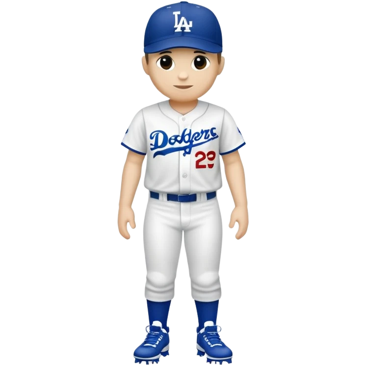 Dodgers baseball attire  emoji