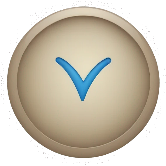 Blue tick round  emoji