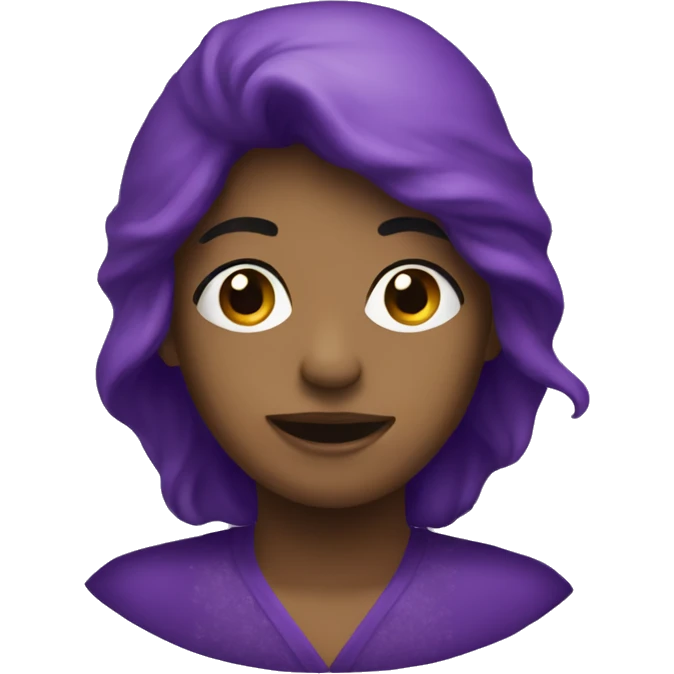 Christmas thre purple emoji