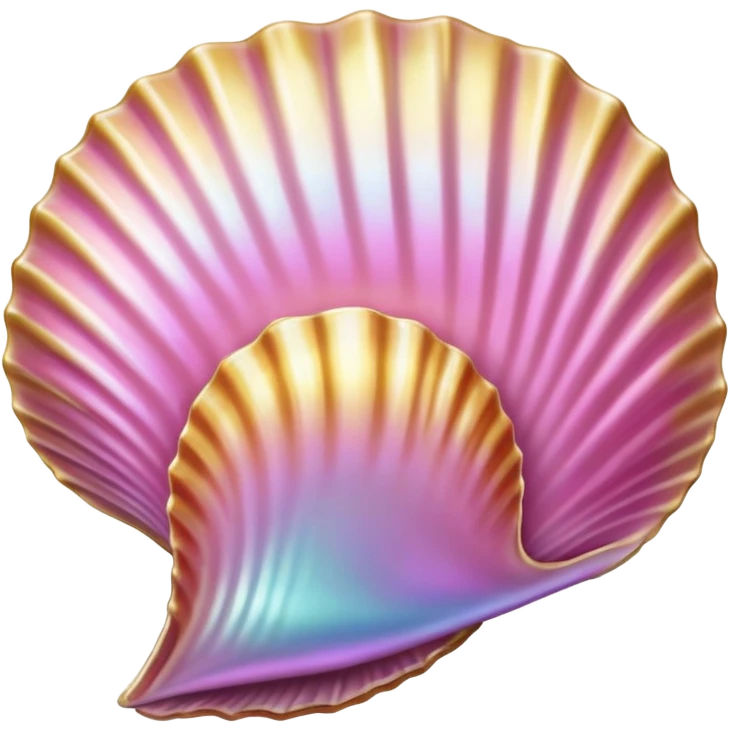 pink and gold seashell emoji
