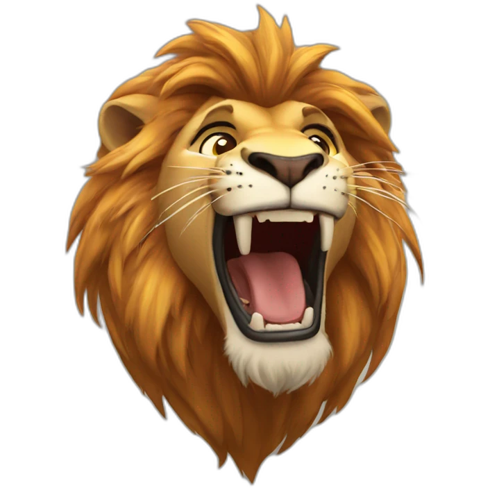 Lion King roaring emoji