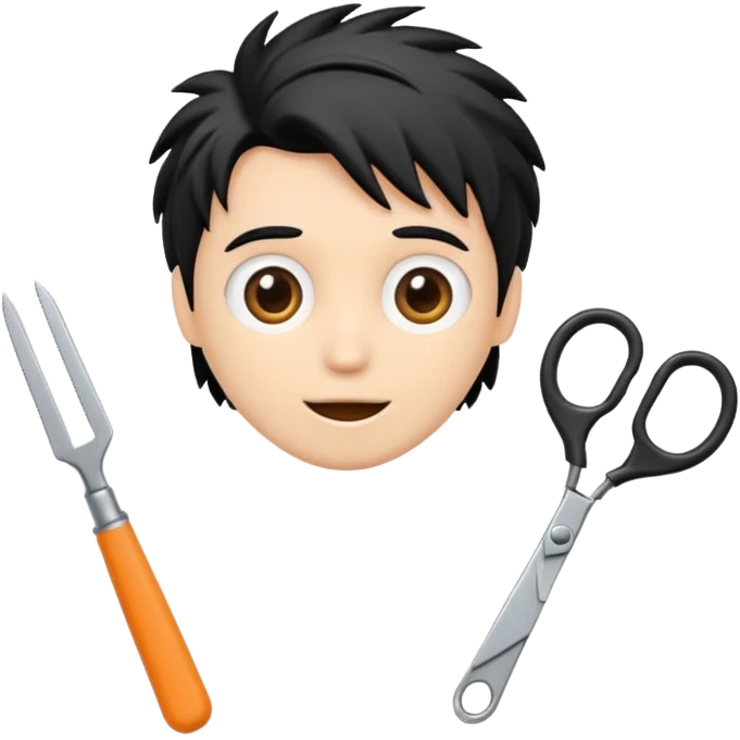 Scissoring animated  emoji