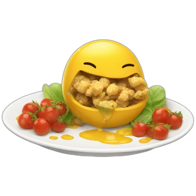 Ubee eats emoji