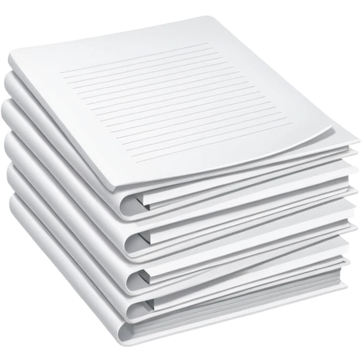 stack of report documents emoji
