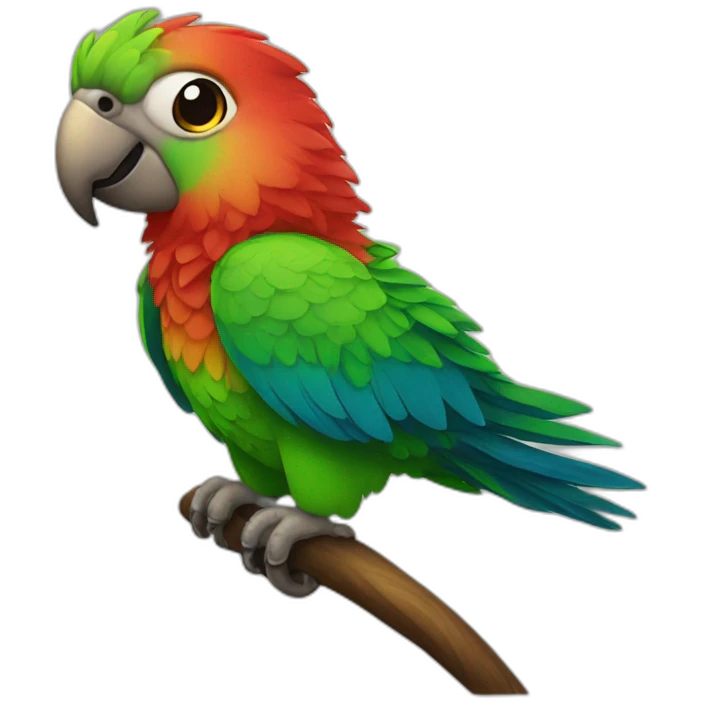 parrot beautiful emoji