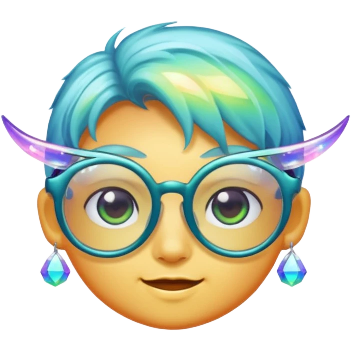 glasses with fae emoji