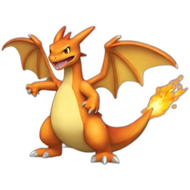 charizard Pokemon debout emoji