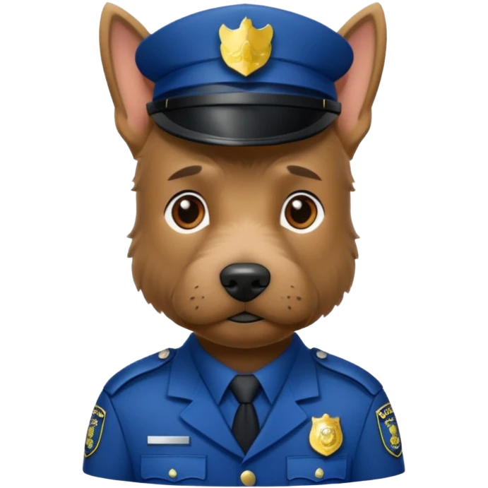 Scottish terrier police officer emoji