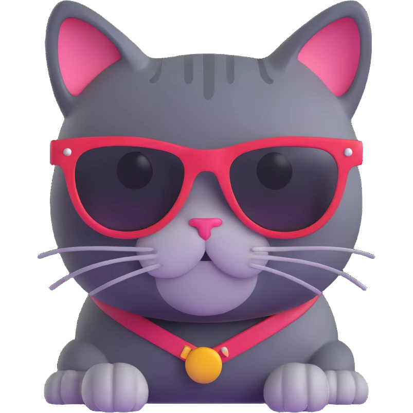 cat wearing sunglasses emoji