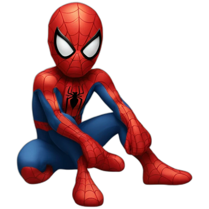 Sad Spiderman emoji