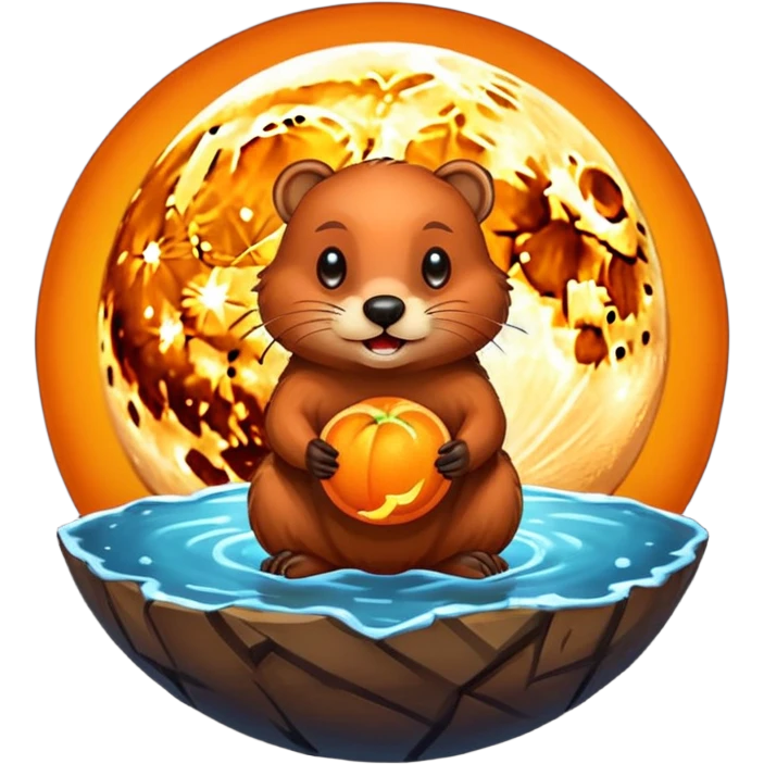 Beaver supermoon emoji