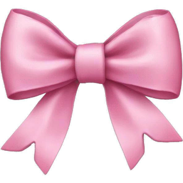 pink bow emoji