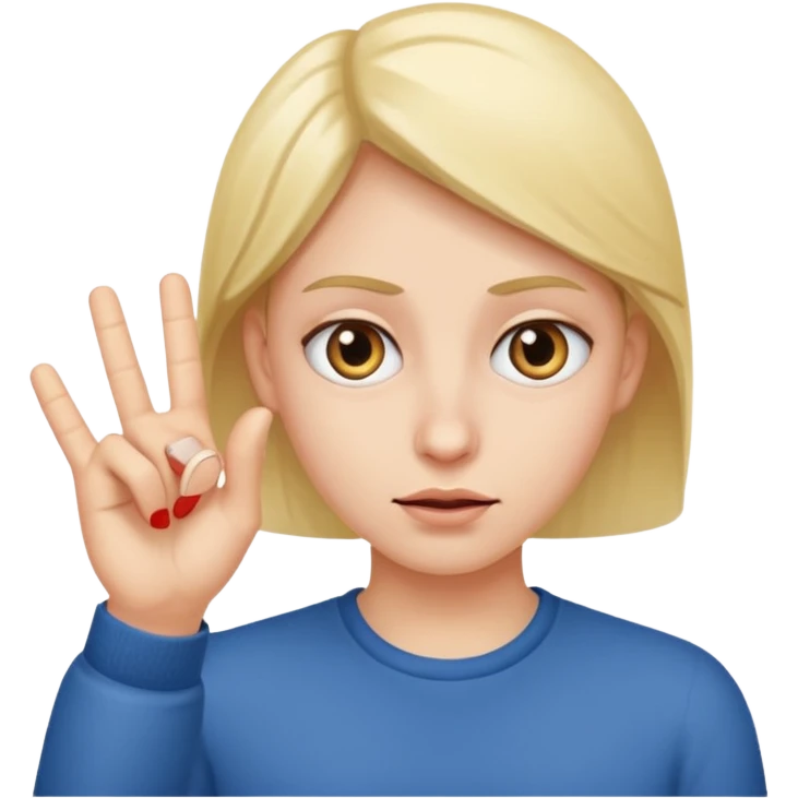 Rolling eyes while flipping someone off  emoji