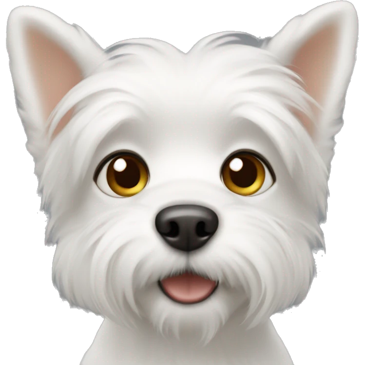 Little white dog  emoji