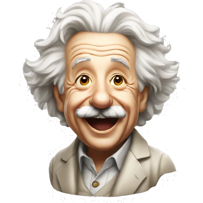 happy albert einstein celebrates emoji