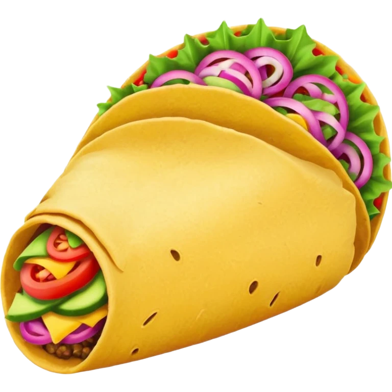 Pink taco emoji