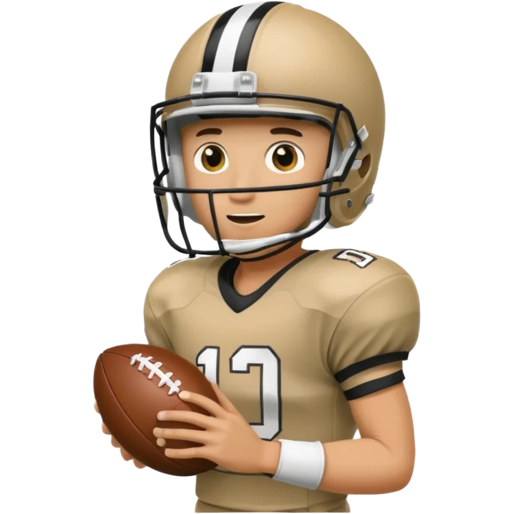 A person playing football on the field emoji