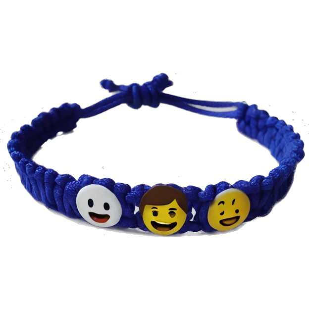 Friendship plastic bracelet emoji