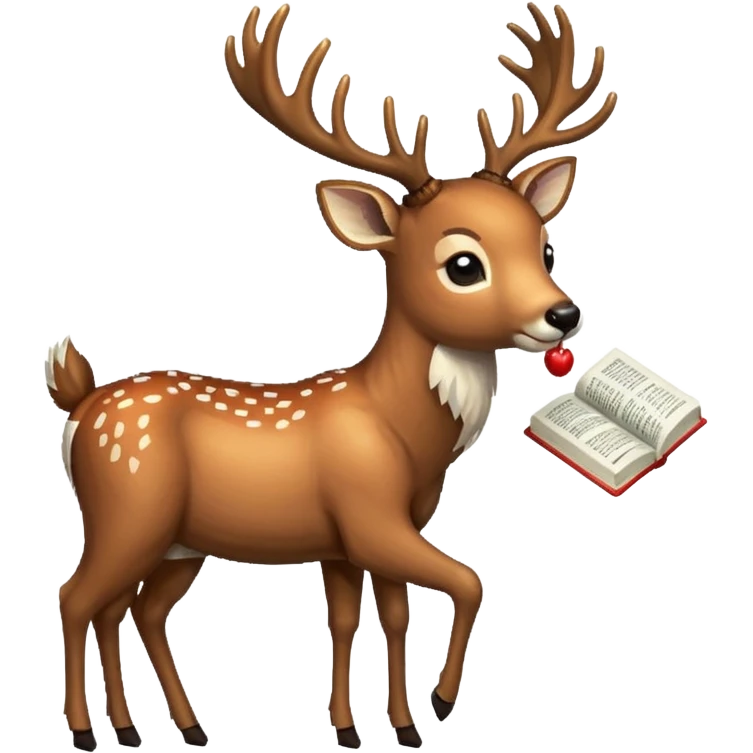 pixel deer eating a sentence
The words are UPDATE emoji