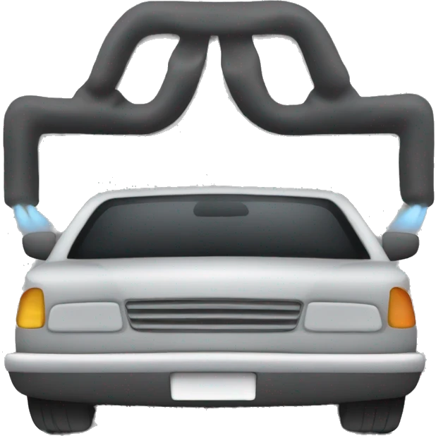 a car braking emoji