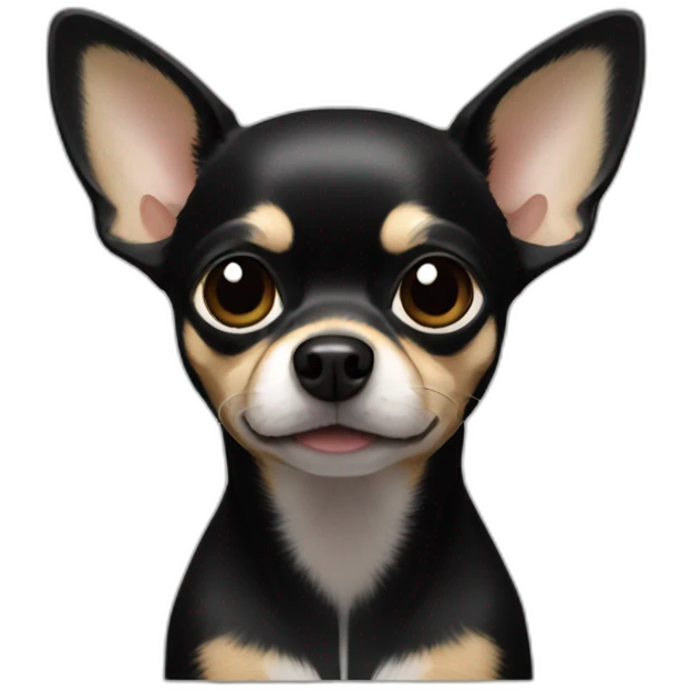 Chihuahua noir emoji