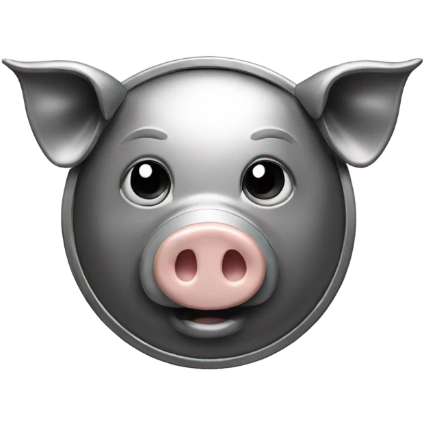 Pig in metal  emoji