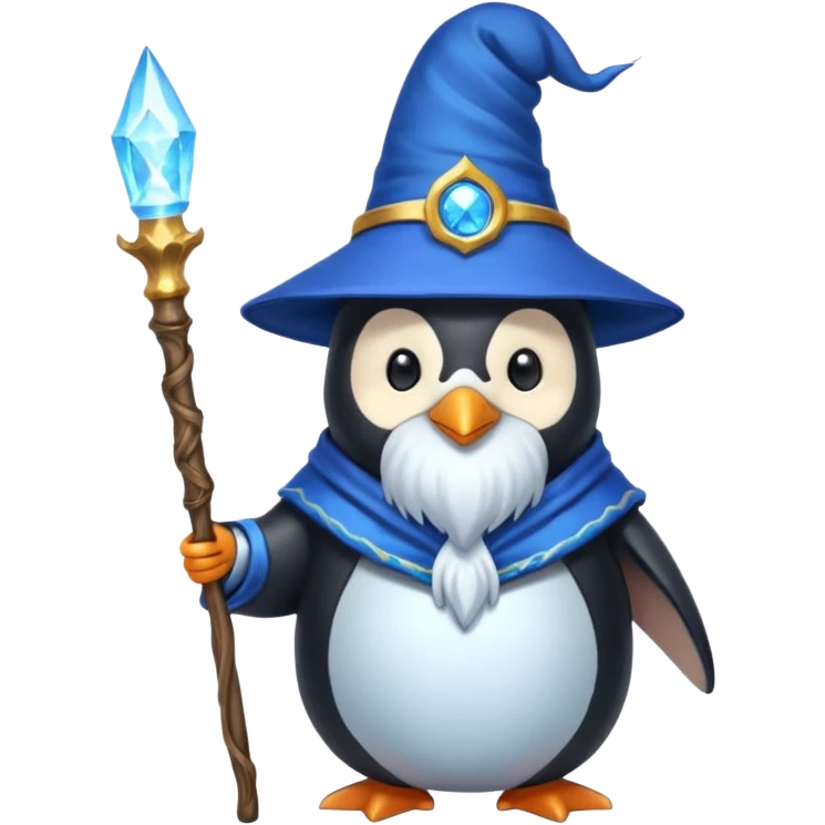 Penguin Wizard emoji