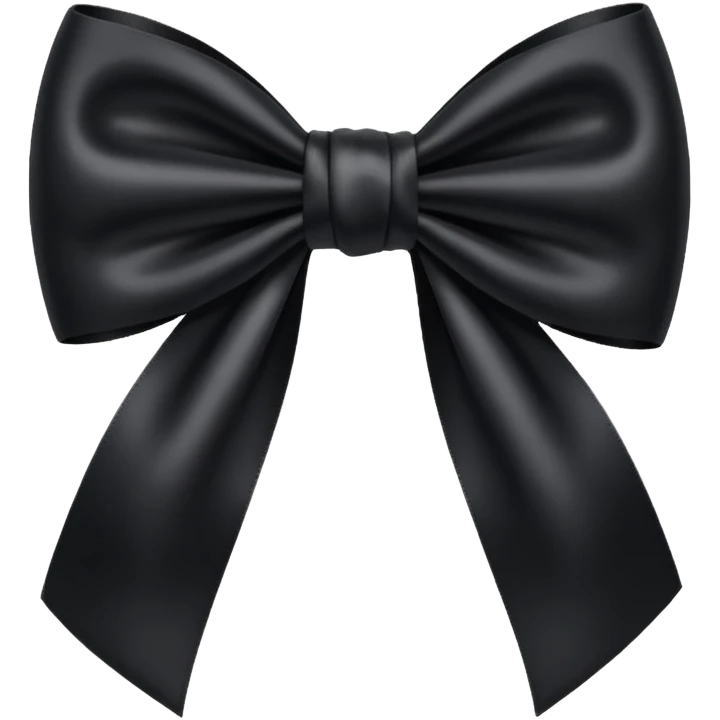 Black bow emoji