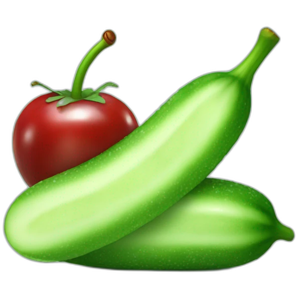 Cherry on a cucumber  emoji