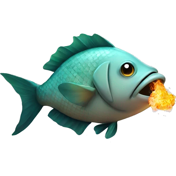 Fish smoking  emoji