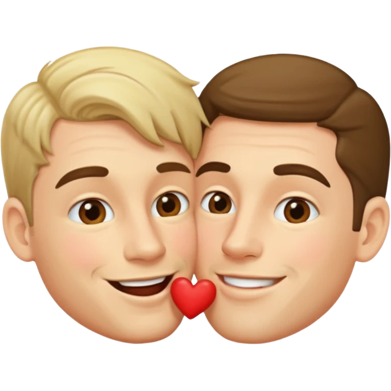 Two men making out  emoji
