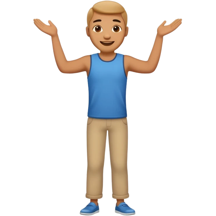 full body of happy man emoji