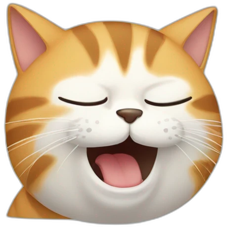 Sneezing cat emoji