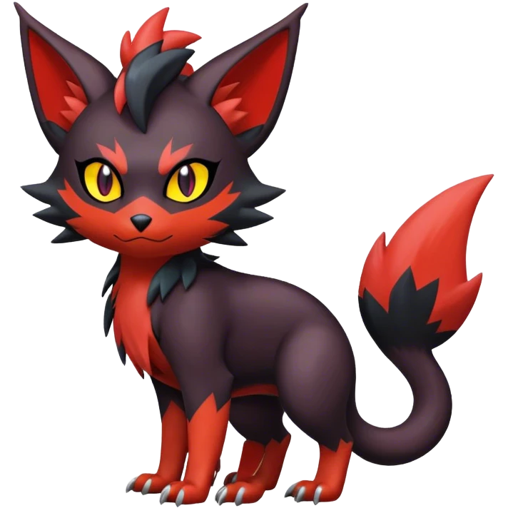 Noivern-Litten-Zorua full body emoji