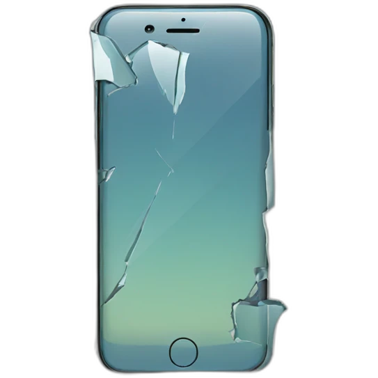 Broken screen iphone emoji