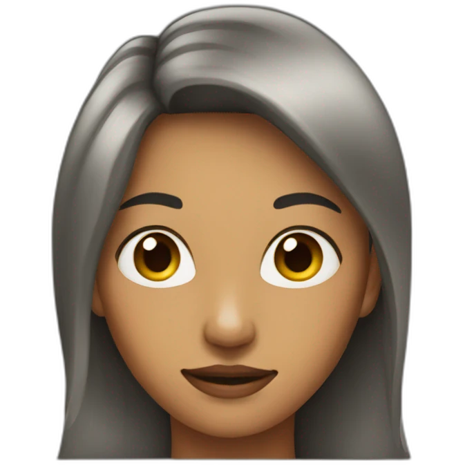 Woman with a face like a horse emoji