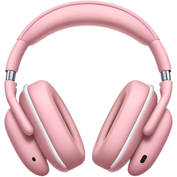 pink AirPods Max headphones emoji