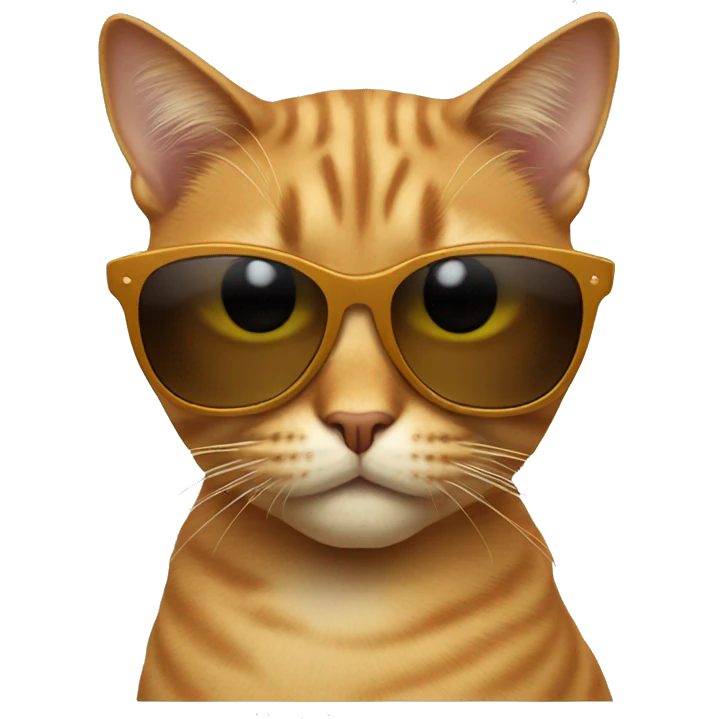 Cat with sunglasses emoji