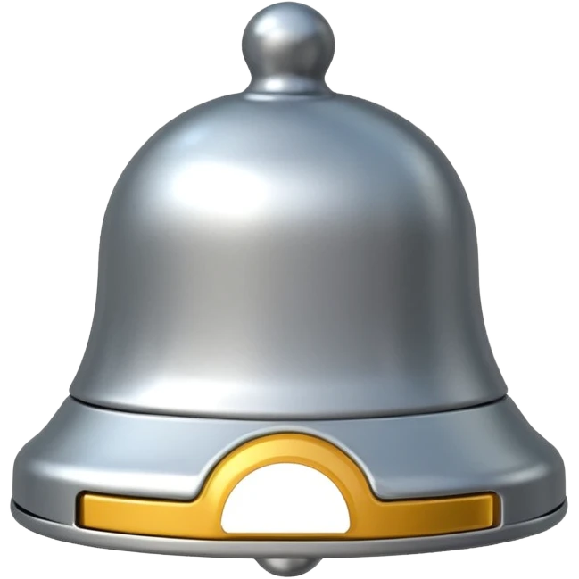 Notification bell silver emoji