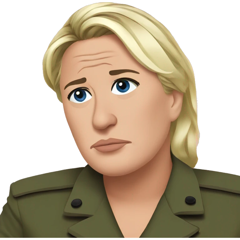 Marine Le Pen sad emoji
