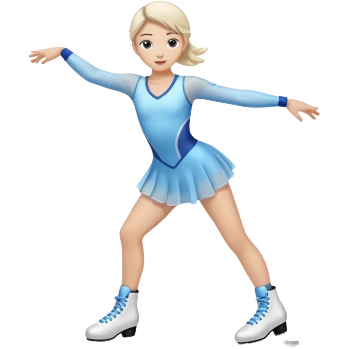 figure skating on ice
 emoji