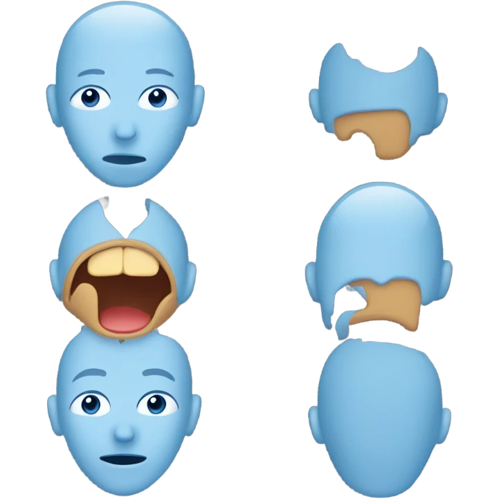 Person with only a mouth  emoji