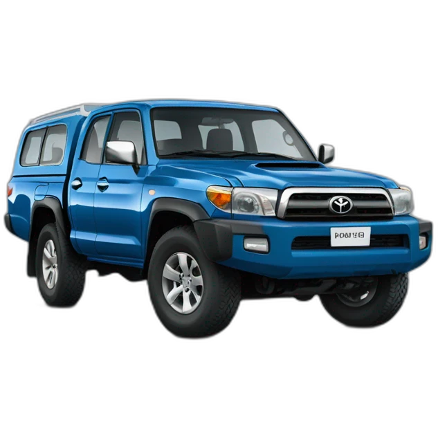 Toyota landcuiser Hzj 78 blue color  emoji