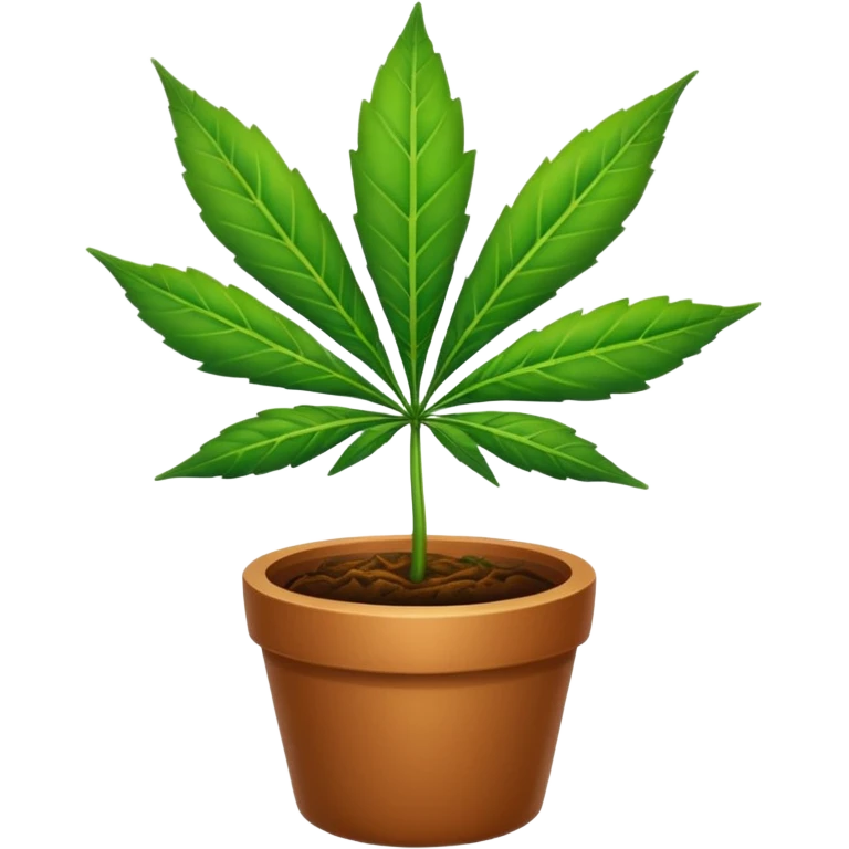 Tweaking pot leaf emoji