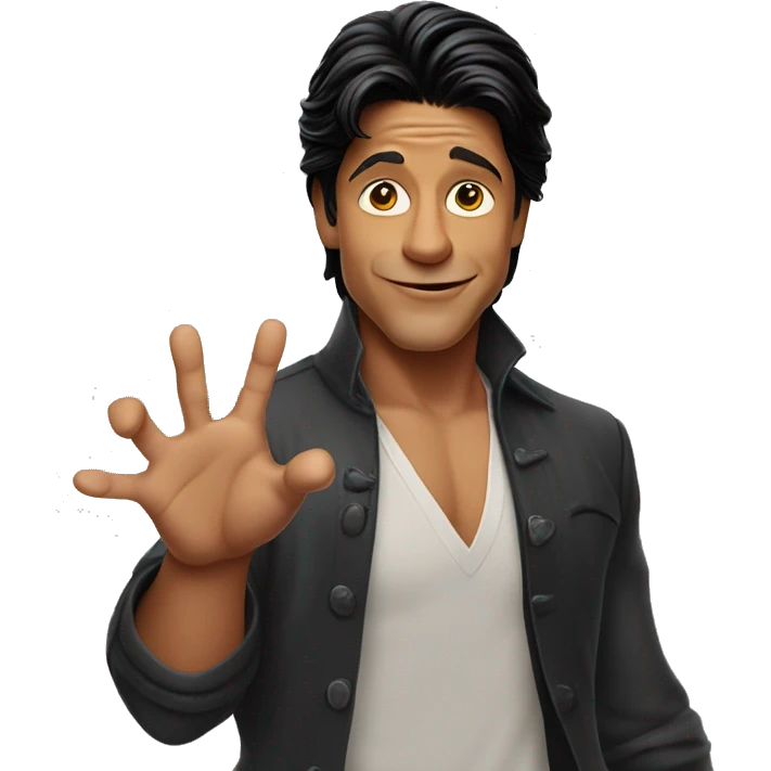 Shahrukh Khan pose with open arms emoji